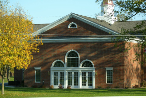 Exterior photo of the West side of the John H Miller Community Center