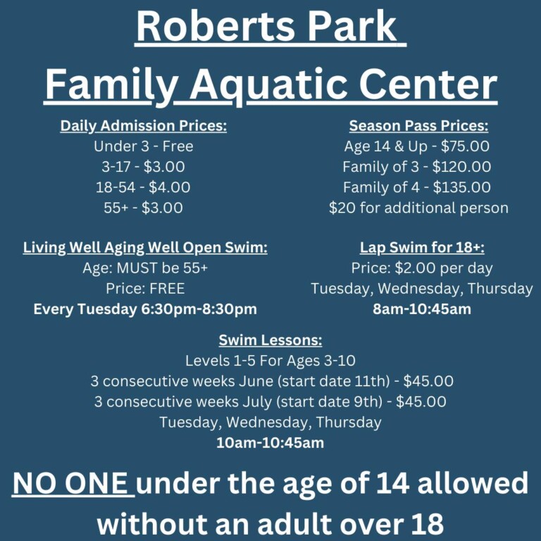 Family Aquatic Center Open for 2024! City of Connersville